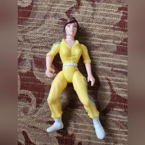 Vintage April O’Neil Blue Stripe Action Figure TMNT Mirage Studios 1988